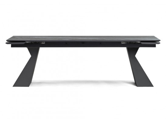 Керамический стол Денхольм 240(300)х100х75 mosco nero matt / черный