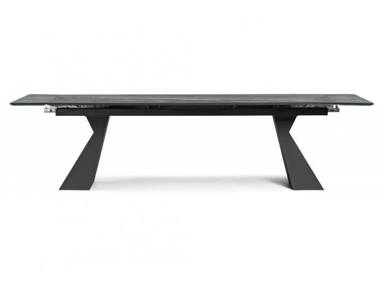 Керамический стол Денхольм 240(300)х100х75 mosco nero matt / черный