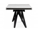 Керамический стол Вилсон 160(220)х89 белый gilt white / черный