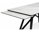 Керамический стол Вилсон 160(220)х89 белый gilt white / черный