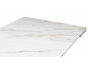 Керамический стол Вилсон 160(220)х89 белый gilt white / черный