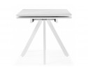 Керамический стол Вилли 140 (200) х 80 белый мрамор alpin white / snow white / белый