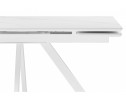 Керамический стол Вилли 140 (200) х 80 белый мрамор alpin white / snow white / белый