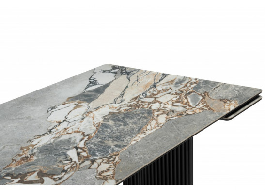 Керамический стол Мален 240x110 mineral stone baldoser / черный