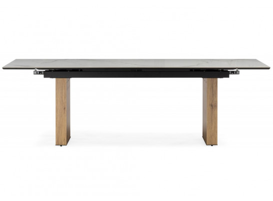 Керамический стол Бернардо 180x90 statuario titan gloss / дуб монтана