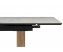 Керамический стол Бернардо 180x90 statuario titan gloss / дуб монтана