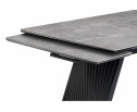 Керамический стол Вейв 160(220)х89 larka grey / черный