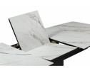 Керамический стол Фестер 160(200)х90 gilt white / черный