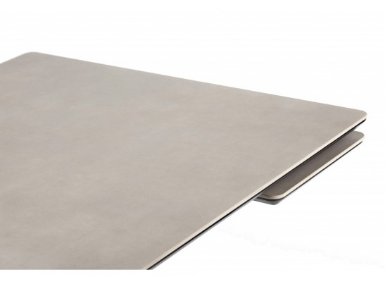 Керамический стол Памелла 120(180)х80 carmen light grey / черный