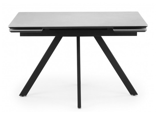 Керамический стол Вилли 120(180)х80 сarmen light grey / черный
