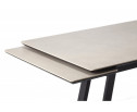 Керамический стол Памелла 140(200)х80 carmen light grey / черный