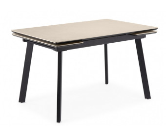 Керамический стол Норман 140(200)х80 carmen light grey / черный