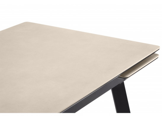 Керамический стол Норман 140(200)х80 carmen light grey / черный
