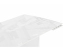 Керамический стол Готланд 180(240)x90 statuario titan gloss / белый