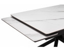 Керамический стол Мэриан 120(180)х80 snow alpin white / черный