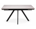 Керамический стол Вилли 140(200)х80 carmen light grey / черный