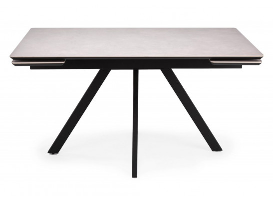 Керамический стол Вилли 140(200)х80 carmen light grey / черный