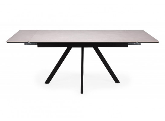Керамический стол Вилли 140(200)х80 carmen light grey / черный
