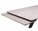 Керамический стол Вилли 140(200)х80 carmen light grey / черный