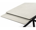 Керамический стол Мэриан 120(180)х80 carmen light grey / черный