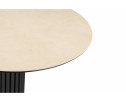 Керамический стол Кэмерон 90 okara light yellow / черный