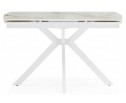 Керамический стол Катчел-2 120(180)x80 calacatta gold / белый