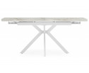 Керамический стол Катчел-2 120(180)x80 calacatta gold / белый
