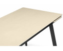 Керамический стол Норман 120(180)х80 okara light yellow / черный