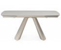 Керамический стол Grig 165(240)x90 серо-бежевый