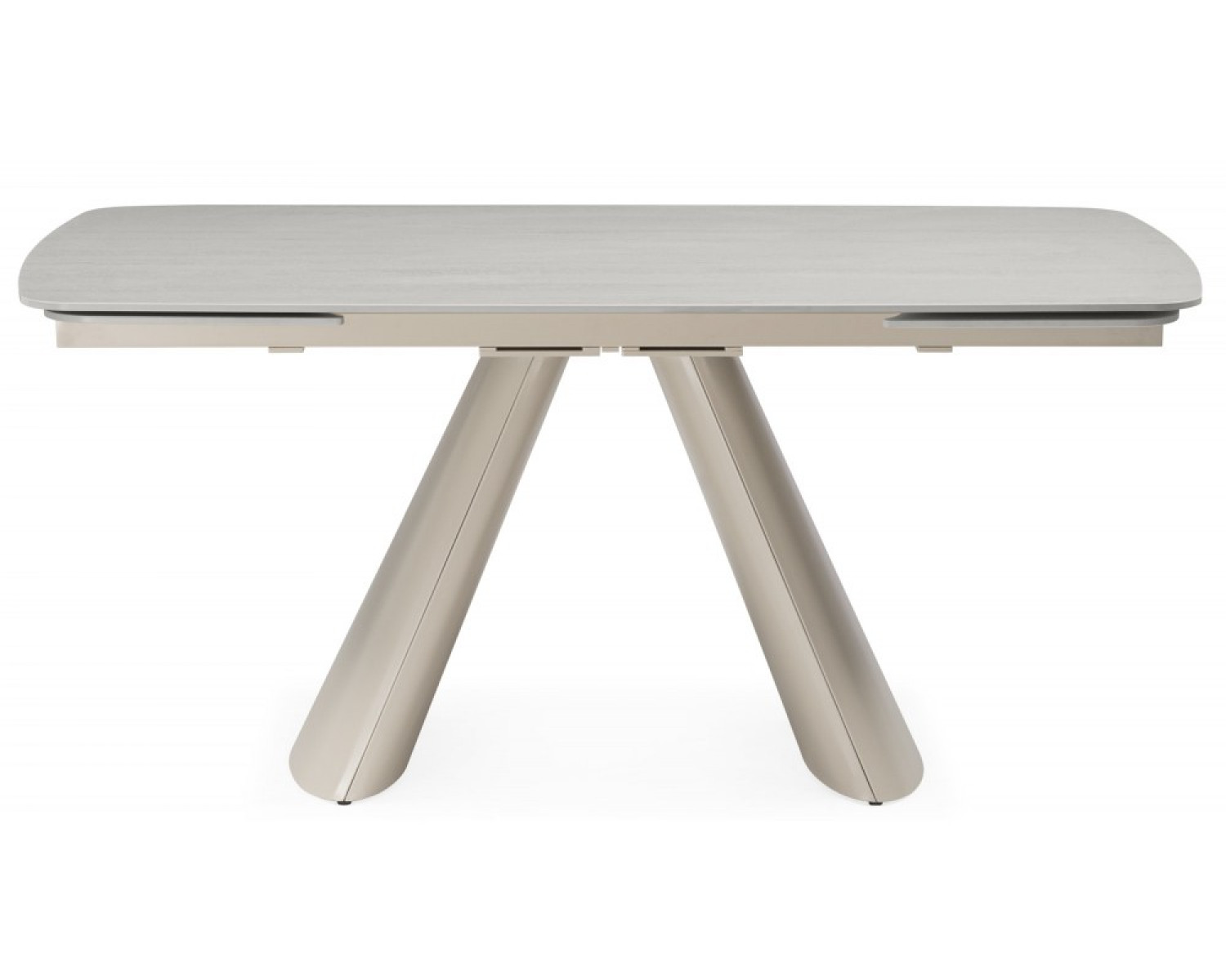 Керамический стол Grig 165(240)x90 серо-бежевый