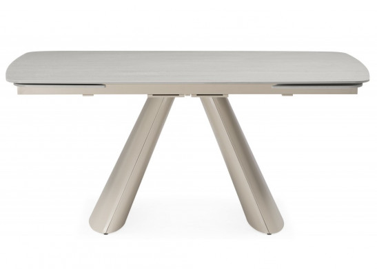 Керамический стол Grig 165(240)x90 серо-бежевый