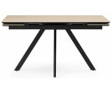 Керамический стол Вилли 140(200)х80 okara light yellow / черный