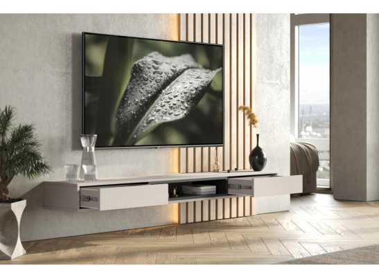 ТВ-тумба Делора 1,8 м кашемир / черный