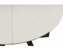 Керамический стол Трейси 90 carmen light gray / черный