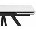 Керамический стол Вилли 120(180)х80 snow alpin white / черный