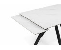 Керамический стол Вилли 120(180)х80 snow alpin white / черный