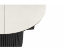 Керамический стол Стивен 100(140) capmen light gray / черный
