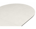 Керамический стол Стивен 100(140) capmen light gray / черный