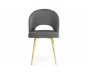 Стул на металлокаркасе Курбис темно-серый (zd 995) / золотой