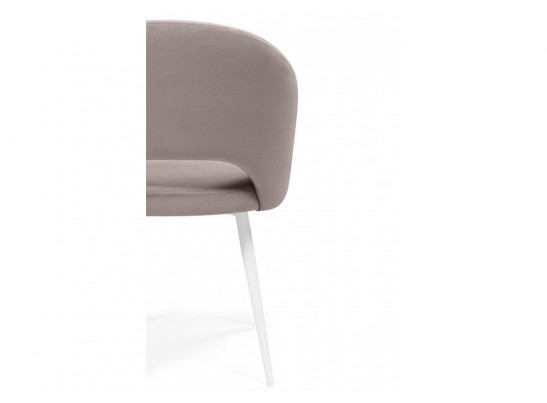 Стул на металлокаркасе Курбис 360 латте (zd 290) / белый