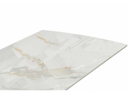 Керамический стол Катчел 120(180)x80 calacatta gold / черный