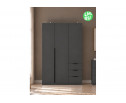Шкаф Веста сейф графит серый