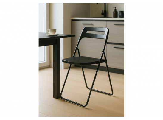 Пластиковый стул Fold складной black