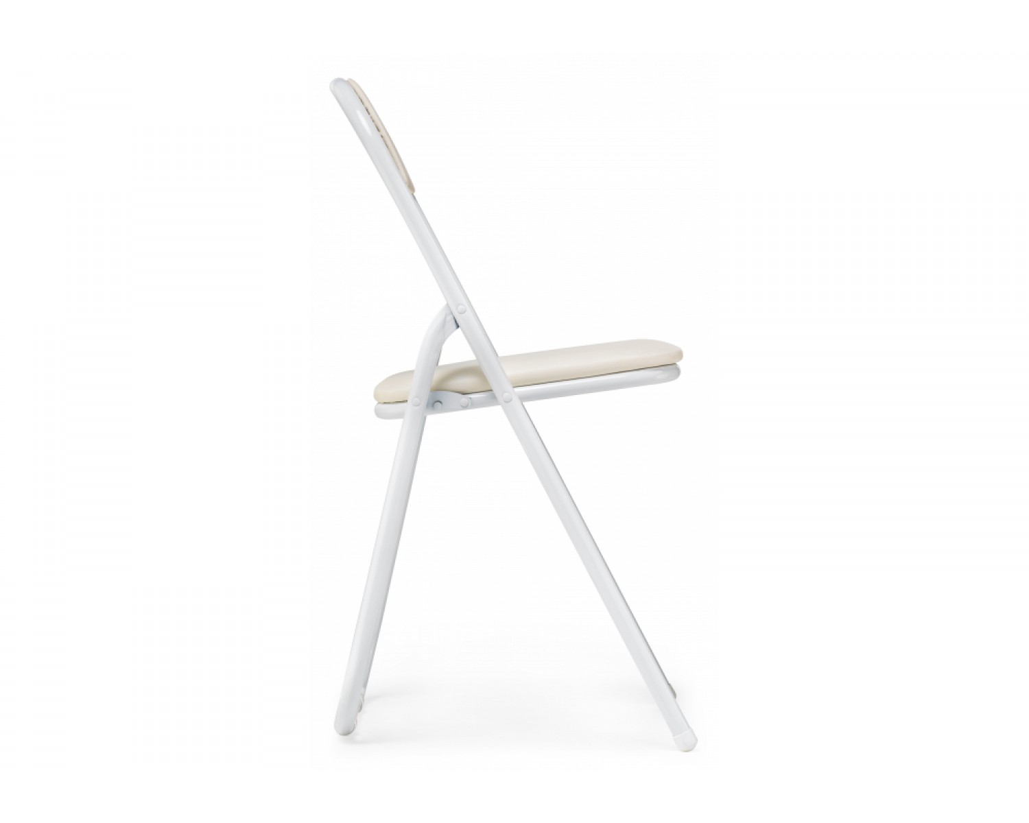 Стул на металлокаркасе Fold 1 складной beige / white