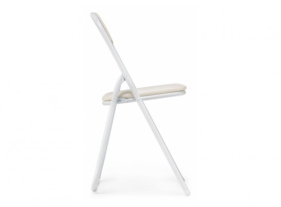 Стул на металлокаркасе Fold 1 складной beige / white
