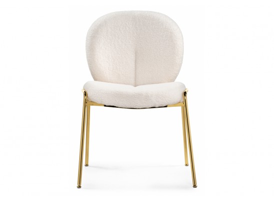 Стул на металлокаркасе Kalipso 1 white / gold