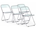 Пластиковый стул Fold складной clear