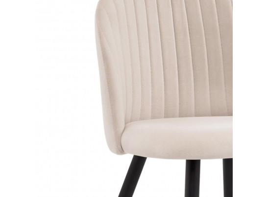 Стул на металлокаркасе Gabi 1 beige / black