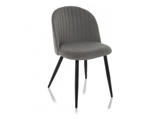 Стул на металлокаркасе Gabi 1 dark gray / black
