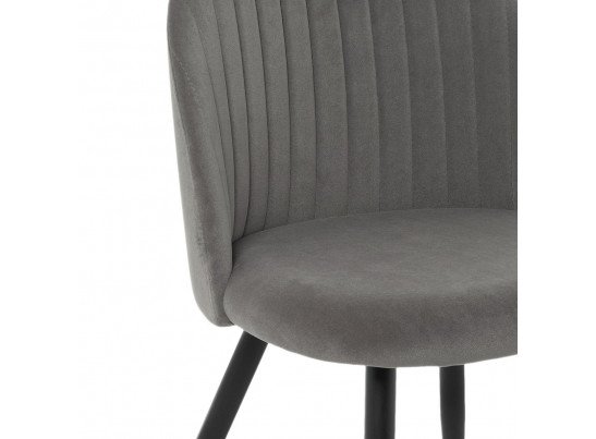 Стул на металлокаркасе Gabi 1 dark gray / black